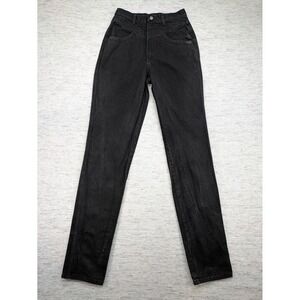 Rocky Mountain Jeans Vintage High Waist Black‎ Scallop Straight Leg Size 11/12